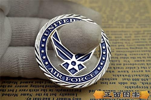 Серия от икони Фенове на Армията на САЩ с Логото на военновъздушните сили на САЩ Възпоменателна Монета с Цветна Эмалевая Монета на военновъздушните сили на САЩ, Куха Мемориал Медал