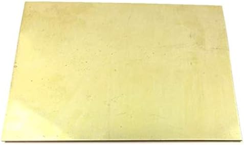 Месинг лист Месинг Златен Лист Фолио Фолио Табела H62 САМ Експеримент Лист с Дебелина от 0,1 мм, Ширина 300 мм, Дължина 500 мм /19,68 инча, 1 бр. Месингови Плочи