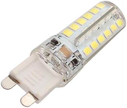 X-DREE AC220V 3,5 W 2835 SMD Led лампа Силиконова Лампа 48-LED G9 2P Неутрален бял цвят (AC220V 3,5 W 2835 SMD led Bombilla Lámpara de silicona 48-LED G9 2P BLANC-O neutro