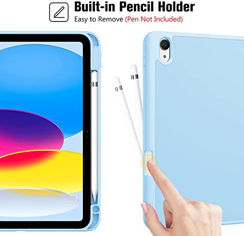 Калъф ProCase iPad 10th Генерал Slim Case 2022 в комплект с мек калъф от TPU за iPad 10th Генерал 10.9 2022
