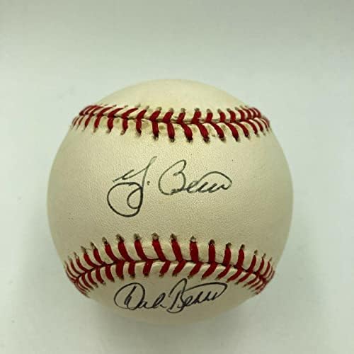 Йога Берра и Син Дейл Берра подписа договор с Американската лига бейзбол JSA COA - Бейзболни топки с автографи