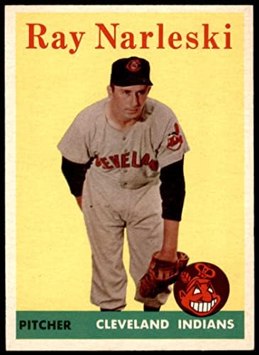 1958 Topps # 439 Рей Нарлески Кливланд Индианс (Бейзболна картичка) EX/MT Indians