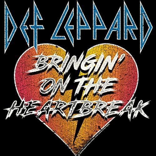 Def Leppard 1977 Английска рок група, Bringin Heartbreak Blk Бебе Baby Snapsuit