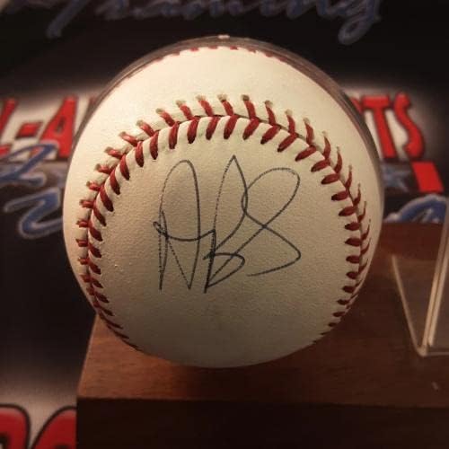Истински Подписано От Пухолем Бейсбольное Писмо Rawlings с Автограф от JSA - Бейзболни Топки С Автографи