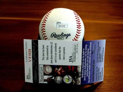 Йога Берра Копито подписа Бейзболни топки Auto йорк Янкис 100-годишнината на Oml Jsa и Base - Бейзболни топки с автографи