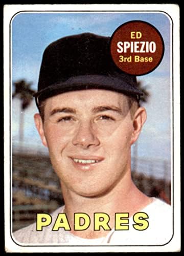 1969 Topps 249 Ед Спиезио Сан Диего Падрес (Бейзболна картичка) GD+ Падрес