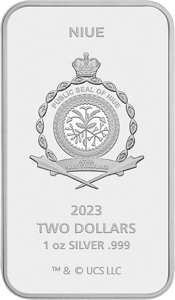 2023 DE Модерна Възпоменателна монета PowerCoin Scarface 40th Anniversary 1 Унция Сребърна монета 2$ Ниуе 2023 Proof