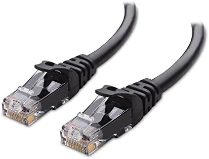 Кабел има значение Без довършителни Дълъг кабел Cat 6 Ethernet 50 фута (кабел, Cat 6, Cat6 Кабел, интернет-кабел, lan кабел) черен на цвят