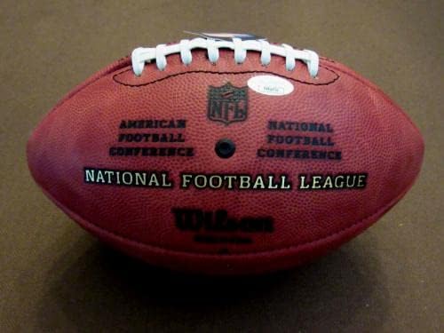 Phil Simms 11 New York Giants Qb Подписа Авто Уилсън Гуделла Футбол Nfl Jsa - Футболни топки с автографи