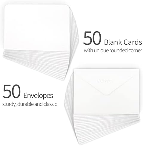 Набор от акварельных бои Funto 48 цветове и 50 чисти акварельных картички, 10 Четки, 4 Многократно флумастер, Палитра, Бележник на 30 страници (9 x12), 50 пощенски картички и пликове (5 x7, £ 140 / 300 гориво).