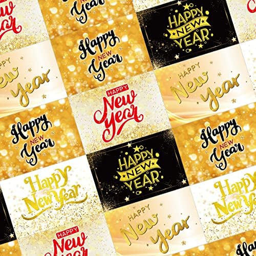 НЕОБИЧАЙНА ДЪРЖАВА от 50 Картички за честита Нова Година От Изкуствено Злато на Нова година на Празнични Картички