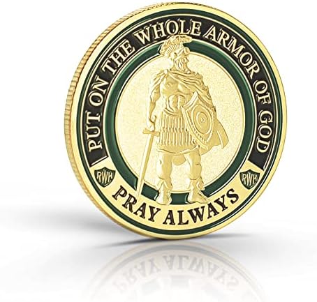 5 Парчета от Брони Бог Позлатени Монети Разговор Молитва Запомнящи се Събират монети