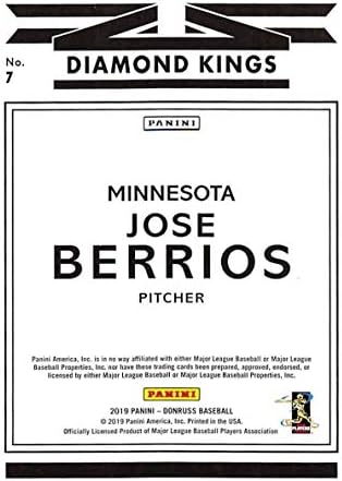 2019 Donruss Baseball 7 Хосе Берриос Минесота Туинс Поп Каро Трейдинг карта Панини