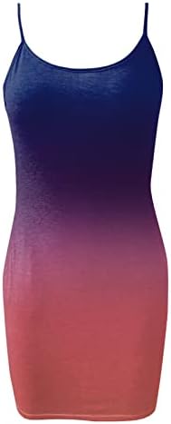 Макси рокля за жените 2023, Женски Лятото Ежедневното Модно Рокля с V-образно деколте и джоб за спагети презрамки