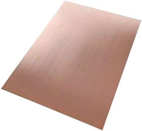 Z Създаване на дизайн Латунная Медна плоча е метален лист Фолио Табела 0,8x100x200 Мм и Изрежете Медна метална плоча Метална медни фолио (Размер: 100 мм x 200 мм x 0,8 mm)
