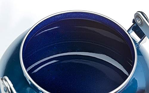 Чайник Takagi Metal ONB-2,3 KT, Индукционный, Емайл, 0,6 литра (2,3 литра), Синя оникс