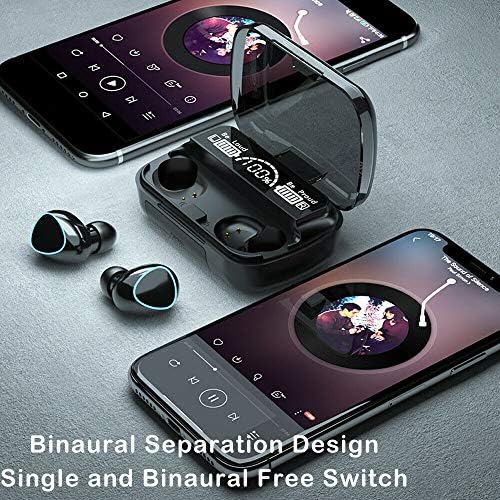 Безжични Bluetooth слушалки 5.1 Слушалки за Samsung Galaxy S9 ушите True Стерео Спортни Водоустойчив/Защитени от Изпотяване на Слушалки с микрофон