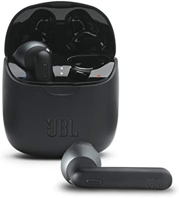 Ушите JBL Tune 225TWS True Wireless - Чист бас звук, Bluetooth, 25-часова батерия, двойна връзка, вграден гласов асистент (черен)