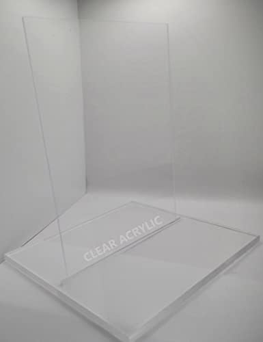 Прозрачен акрилен лист от плексиглас с дебелина 1/4 инча - 24 x 36