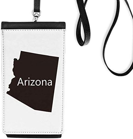 Аризона, Сащ Карта на Телефона в Чантата си Портфейл Висящ Калъф За Мобилен джоб Черен