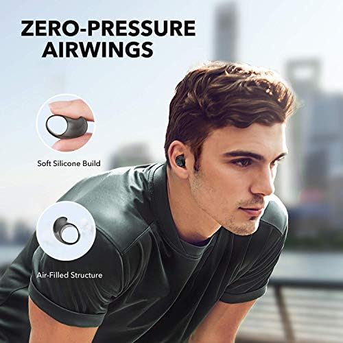 Тези безжични слушалки Anker Soundcore Life Dot 2, време на възпроизвеждане 100 часа, драйвери 8 мм, отличен звук, грапав кацане с AirWings, Bluetooth 5, удобен за потребителя дизайн за пътуване до работа, спорт, джогинг