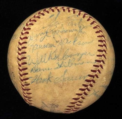 1955 Отбор на Чикаго Къбс Подписа договор с Ърни Бэнксом от Националната лига бейзбол JSA COA - Бейзболни топки с автографи