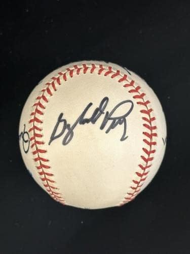 Гибсън Пауъл Пери Фингерс Робинсън Официално ПОДПИСА 1991 ГОДИНА КАТО Бейзболен топката с голограммой - Бейзболни топки с автографи
