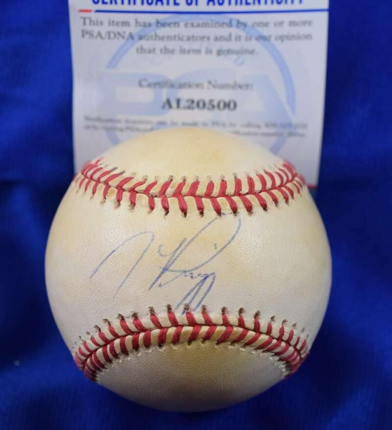 Майк Пиаца PSA ДНК Ранен Автограф, Подписан от Националната лига Бейзбол ONL