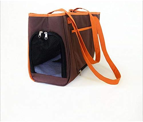 Meilishuang Ярко Оранжева чанта за домашни любимци, Прозорец с Голям Капацитет, Вентилация, Подходящ за разходки, пазаруване и пътуване