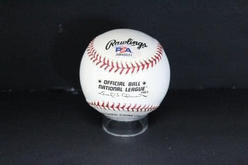 Мозес Алу Подписа Бейзболен Автограф Auto PSA/DNA AM48651 - Бейзболни топки с Автографи