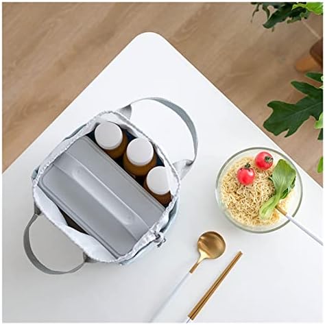 LLLY Чанта-обяд-бокс на съвсем малък, Самозалепваща чанта за Пикник на Открито, Преносим Мини чанта-тоут, Самозалепваща чанта (Цветът на: E, размер: 20 * 19 * 13 см)