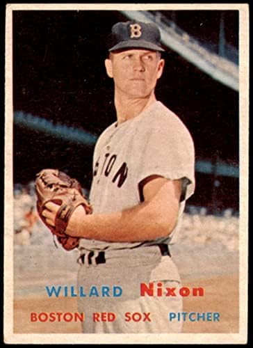 1957 Топпс 189 Уилард Никсън Бостън Ред Сокс (Бейзболна картичка) VG/БИВШ Ред Сокс