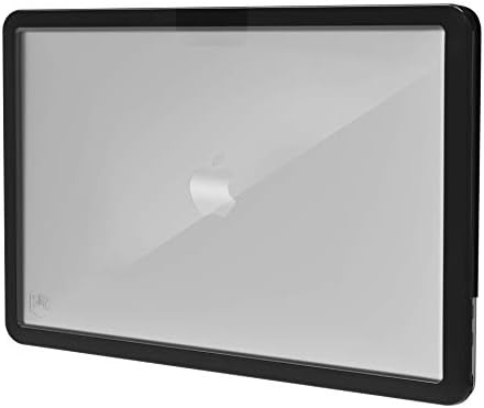 STM Dux за MacBook Pro (13-инчов) Сверхзащитный калъф - модели 2020 M1 и 2020 г. 2020 г. (A2289 / A2251 / A2338) - Прозрачен, издръжлив, последната Mil-Spec изпитване на спад на калъф за лаптоп - Черен (stm-122-296MV-01)