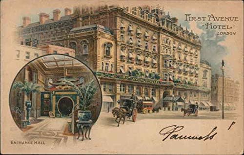 First Avenue Hotel london Лондон, Англия Оригиналната Антични Картичка
