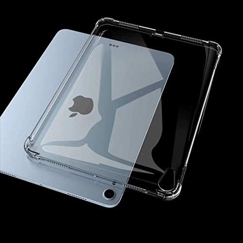 Прозрачен калъф за iPad Air 5-ти 10,92022/4-то поколение 10,9 инча 2020, устойчив на удари Прозрачен калъф TPU Силиконов делото за iPad Air 5-ти / 4-ти, [Поддръжка за зареждане на устройства на Apple Молив на 2-то поколение]