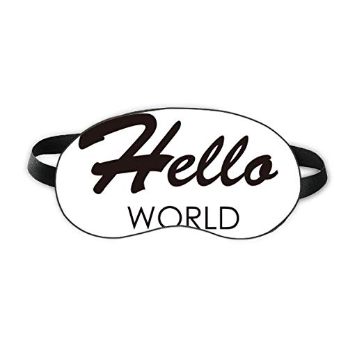 Интерфейс програмист Hello World Sleep Eye Shield Мека Нощна Превръзка На очите Със Сенчести покритие