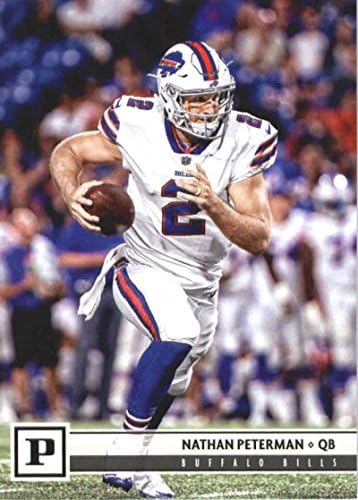 2018 Панини Футбол NFL 38 Нейтън Петерман Официалната търговска карта на Buffalo Bills