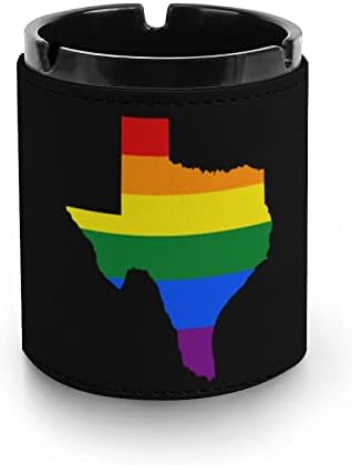 Texas Gay Pride Цигари в Пепелника, Изкуствена Кожа, Пепелник за Пушачи, Държач за Домашния Офис, за Украса на Работния Плот
