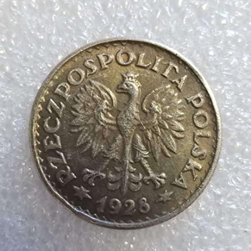 Антикварное Занаят 1928 г. - Полски Сребърен долар 2169