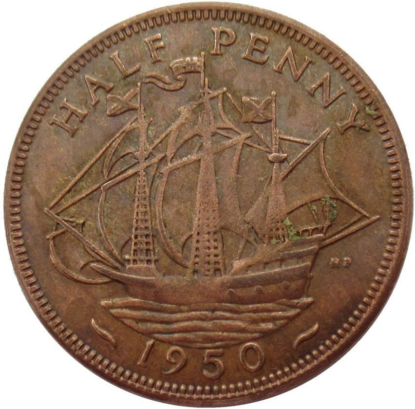 Британски Монети в Полпенни 1949, 1950, 1951 г., Чуждестранните Копие на Възпоменателни монети