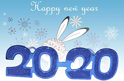 Amosfun Точки За очи, Блестящи Точки 2020, Коледни Слънчеви Очила, Забавни Вечерни Очила, Подаръци за Партита в Навечерието на Нова Година, Подпори За Фотосесия, Слънчеви Очила