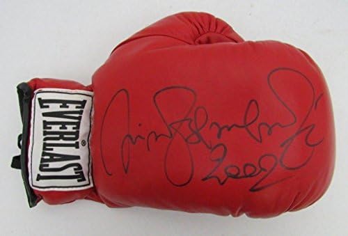 Боксови ръкавици Евърласт с автограф от Джим Джонсън-младши JSA 134559 - боксови ръкавици с автограф